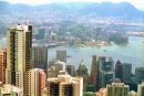 View of Hong Kong Island and Kowloon